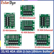 3S 4S 40A 60A Li-ion Lithium Battery Charger Protection Board 18650 BMS Drill Motor 11.1V 12.6V/14.8