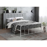 Katil Queen/Queen Bed Frame/Metal Bed/Katil Besi/Katil Putih/White Bed/Bed Frame/Dumee