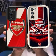 Q-6 Arsenal-FC Black white Case for OPPO A74 A55 A16 A54 A54S A16S A72 A95 A52 A92