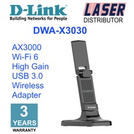 D-Link DWA-X3030 Wireless AX3000 Wi-Fi 6 High Gain USB 3.0 Adapter