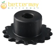 BETTER-MAYSHOW 16 Tooth Gear, C45 Carbon Steel Black Oxide B Type Hardened Teeth, Durable Single Str