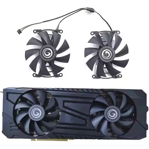 2FAN 4PIN DC 12V 0.45A FB09015M12LPA 50HX GPU fan suitable for GALAXY CMP 50HX BULK CMP 50HX PCI-10G