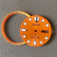 Seiko dial orange sunburst nemo prospex 7002 skx nh36 4r36 superlume 28.5mm