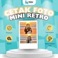 Custom Mini Photo Printing 6x9 cm | Retro White Frame | Premium Ivory 260gsm | | Custom photo hp