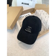 Lady acne studios baseball cap Smiley Letter pattern black CP