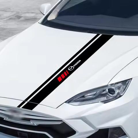 Car Body Hood Covers Stickers Vinyl Racing Sports Decoration Stripe For Mazda 3 Mazda 6 Axela CX4 CX