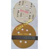 5 inch Velcro Sandpaper Grit 600 Bosch 8 Holes Diameter 5inch P600 8hole