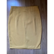 Mustard Yellow Tapered Skirt