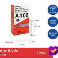 BEST SELLER ISI CUTTER KECIL A100 KENKO BLADE 9MM | READY