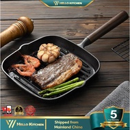 Cast Iron Grill Pan Steak Griddle Pan Steak Grill Pan Suitable For All Stoves Gas Induction Electric