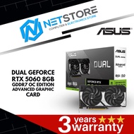 ASUS DUAL GEFORCE RTX 5060 8GB GDDR7 OC EDITION ADVANCED GRAPHIC CARD - DUAL-RTX5060-O8G-A
