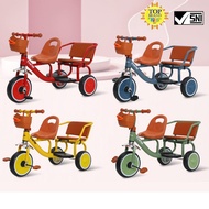 EXOTIC ET8810 ET 8810 Twin Children's Tricycle with Duck Basket and Eva Tires