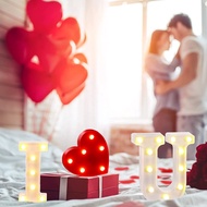LED Light Up Marquee Letters Battery Sign Letter Lights Wedding Proposal Engagement I Love You