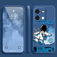 Redmi ซิลิคอนเหลว Redmi15C 15C เปลือกอ่อน Nasa Cover Smile มนุษย์อวกาศเคสโทรศัพท์สี่เหลี่ยม