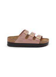 BIRKENSTOCK FLORIDA III FLEX PLATFORM LENB LEATHER SANDALS