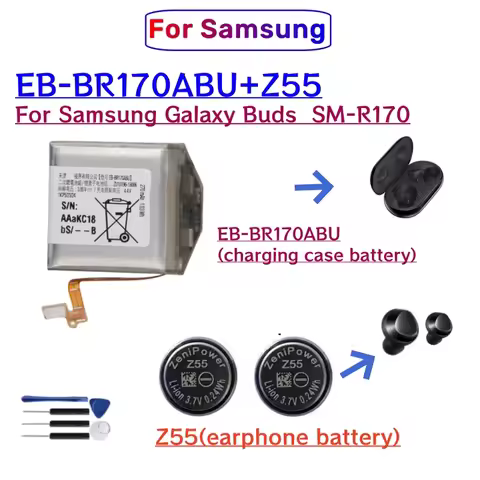 New Battery EB-BR170ABU 270mAh For Samsung Galaxy Buds SM-R170 R170 Earphone Compartment Headset Bat
