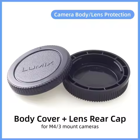 Camera Body Cover Lens Rear Cap for Olympus EM10 Panasonic Lumix GH7 GH6 GH5 GH5S GH4 G9II G9 G85 G9