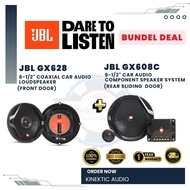 [JBL BUNDLE]JBL GX628 6.5" 2 WAY COAXIAL CAR SPEAKER + GX608C 6.5" 2 WAY COMPOMENT CAR SPEAKER COMPO