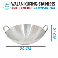 Calypso Wajan Kuali (Jumbo)Besar 70 Cm Penggorengan Stainless Steel