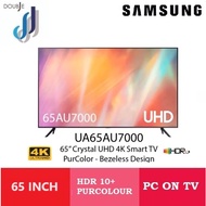 SAMSUNG 65" CRYSTAL UHD 4K SMART TV UA65AU7000KXXM
