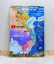 Tranh bản đồ 34 tỉnh việt nam 3d tráng gương bản đồ gỗ 3D tráng gương 34 tỉnh Việt nam bản đồ việt n
