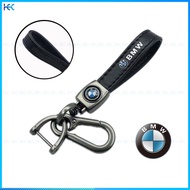 Leather Metal Motor Keychain Car Keychain with logo for BMW