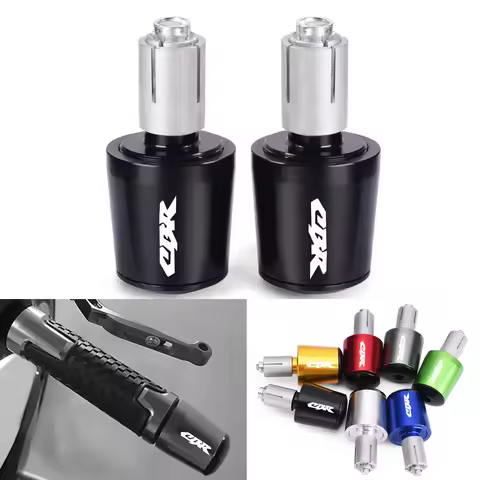 Motorcycle grip handle bar End Handle Bar Grips Cap Anti Vibration Plug For Honda CBR 125R 600 F4i 6
