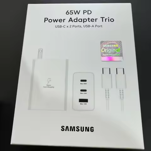 US 25W 45W 65W Charger Kit Original for Phone Samsung Super Fast Charger Type C Adapter for Galaxy Z