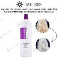 FANOLA NO YELLOW purple shampoo 1000ML ITALY - removes YELLOW light and preserves color for dyed hai