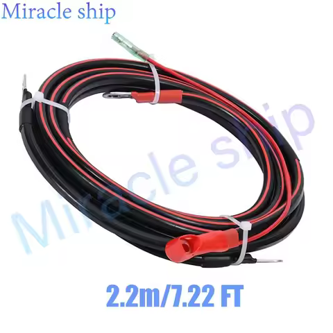 6H0-82105 Battery Cable 2.2M 7.22FT for Yamaha Parsun Powertec Outboard Motor 30-85HP 6H0-82105-12 6
