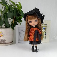 Halloween outfit Blythe doll. Halloween dress and hat for Blythe