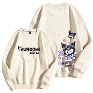 Sweater Anak Perempuan Kuromi Full Page Crewneck Anak Bahan Adem Nyaman