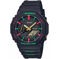 G Shock GA 2100 Rasta Retro Rastafarian GA2100 TMJ RASTA jam tangan lelaki