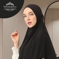 KHIMAR VANIA BERGO SIZE M VALENSHA QUEEN HIJAB BAHAN JERSEY SUPER JUMBO/KERUDUNG TALI NON PED SYARI