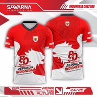 JERSEY COMMITTEE T-SHIRT FOR THE REPUBLIC OF INDONESIA'S DAY V.4 INDEPENDENCE 17 AUGUST 2025 FULL PR