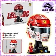 [New item] Collectible display model for assembling F1 Ferrari hat - Charles Leclerc Helmet code 335
