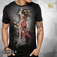Cool Dayak T-shirt Premium T-shirt Distro Kalimantan Ethnic BORNEO T-shirt | KAOS DAYAK KEREN Premiu