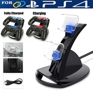 PS4 Controller Double Gamepad Charging Dock Game Controller Charger Dock Stand LED Double DS4 Dualsh