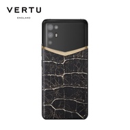 VERTU 5G | Exclusive Lava Black Alligator Leather with Pure Gold and Diamond | Snapdragon 888 Octa-Core | 12GB + 512GB | Android 11 | 2 Years Local Warranty