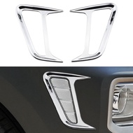 Hardingsun 2Pcs ABS Chrome Car Side Turn Light Lamp Frame Decoration Sticker Trim for Hyundai Kona Kauai 2017 - 2021Accessories