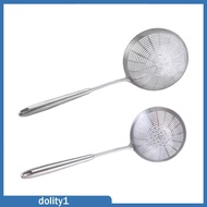 [Dolity1] Skimmer Spoon Cooking Strainer Ladle Mesh Sieve Nonstick Heat Resistant Strainer Ladle for