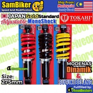 Dinamik / Belang Tokahi Japan Gold Standard Adjustable Monoshock 275mm Absorber Racing Modenas Suzuki KYB Boy