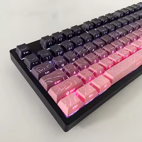 Topographic 4.0 Side Printed Keycaps ISO Enter Cherry Profile Double Shot PBT Keycaps For MX Switch 