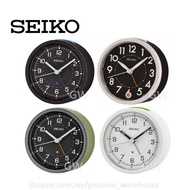100% ORIGINAL SEIKO Quiet Sweep Round Analogue Alarm Clock Light QHE096 (QHE096K, QHE096M) [Loceng]