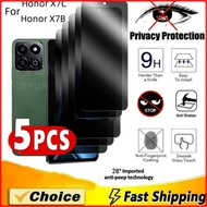 5-1 Pcs Privacy Screen Protector for Honor X7C X7B X8C X8B Mobile Phone Screen Explosion Protection 