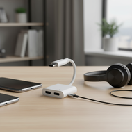 USB-C to 3.5mm Headphone and PD Charging Converter for iPhone 16 15 Pro Max iPad Samsung S25 S24