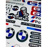 Suitable for BMW GS waterproof, sunscreen, reflective car stickers, BMW logo stickers, scratch cover