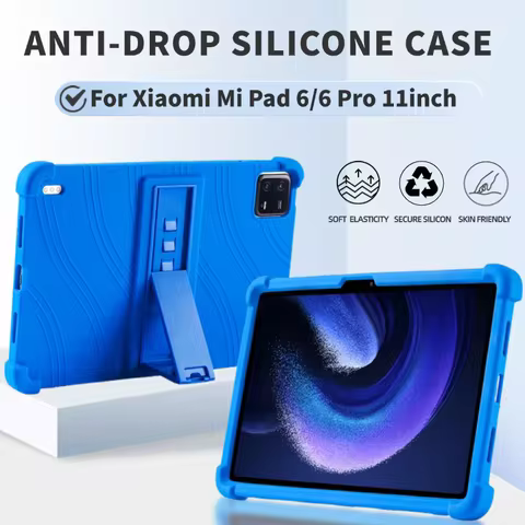for Stand Case Xiaomi Mi Pad 6 Pro Tablet 11 inch Stand Cover Xiaomi Mi Pad 6 Tablet Soft Silicone K