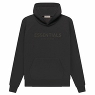 NEW  ESSENTIALS RAGLAN HOODIE-OFF BLACK