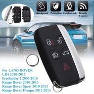 5 Button Remote Key Shell Case for LAND ROVER LR4 Range Rover Sport Evoque Freelander 2 2006-2015 wi